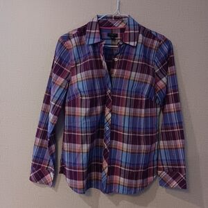 Talbots Multicolor Plaid Shirt